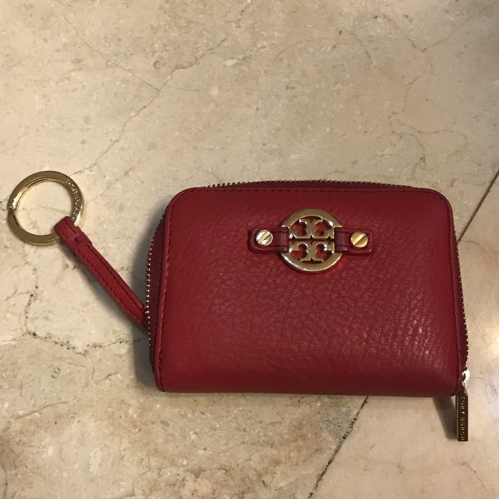 Tory Burch Amanda Leather Zip Coin Case